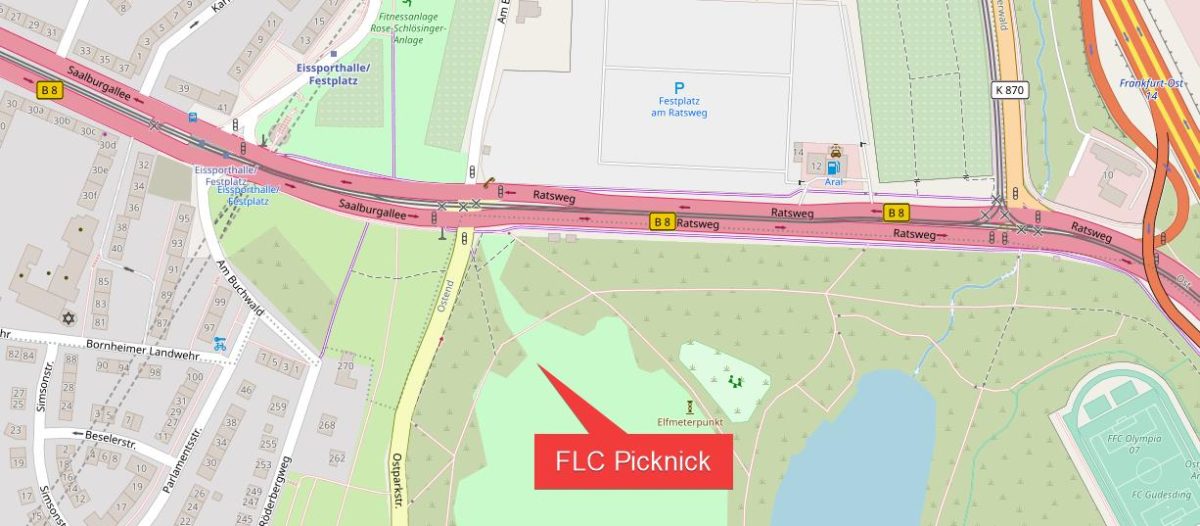 Gestaltungselement Karte Picknick